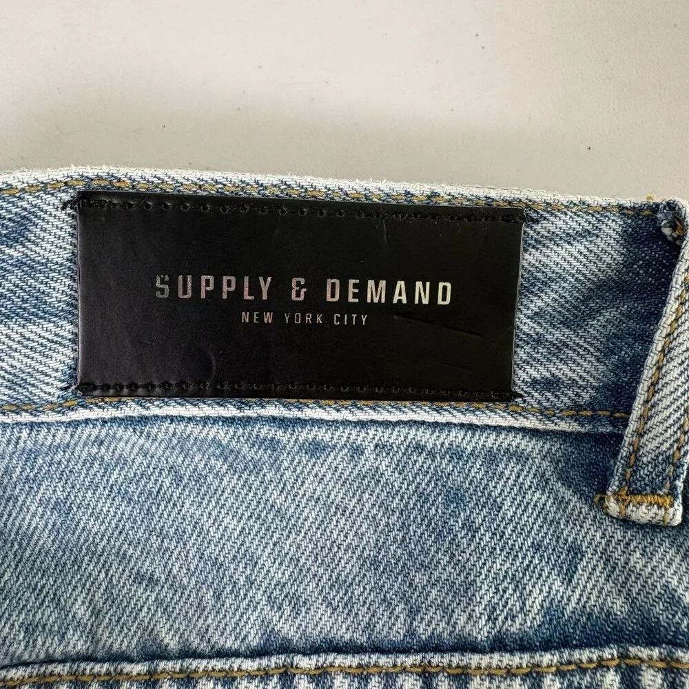 Supply & Denim Sacco Jeans Mens Size 32 Medium Frayed Hem Cotton Casual NWT‎